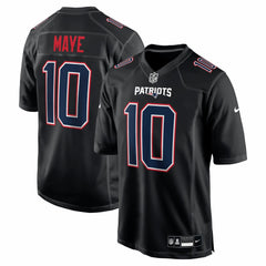 Drake Maye New England Patriots Game Jersey Carbon Black - Nike