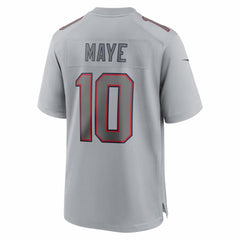 Drake Maye New England Patriots Atmosphere Fashion Game Jersey Gray - Nike