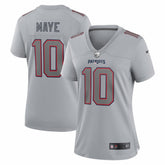 Drake Maye New England Patriots Women's Fashion Atmosphere Fashion Game Jersey Gray - Nike