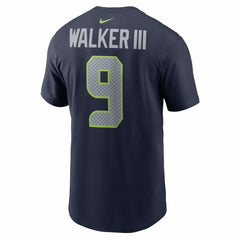 Kenneth Walker III Seattle Seahawks Super Bowl LX Patch Name & Number T-Shirt College Navy - Nike