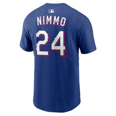 Brandon Nimmo Texas Rangers Nike Home Name & Number T-Shirt Lifestyle