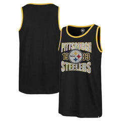 Pittsburgh Steelers '47 Upload Franklin Tank Top Black - 47 brand