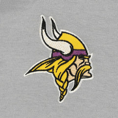 Minnesota Vikings The Wild Collective Women's Faux Fur Lined Tri-Blend Full-Zip Hoodie Gray - NFL