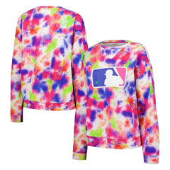 MLB Batterman Terez Neon Tie-Dye Pullover Sweatshirt Clearance