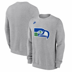 Seattle Seahawks Vintage Osprey Head Club Sweatshirt Heather Gray - Nike