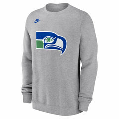 Seattle Seahawks Vintage Osprey Head Club Sweatshirt Heather Gray - Nike