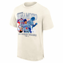 Yoshinobu Yamamoto Los Angeles Dodgers Fanatics Montage T-Shirt for sale