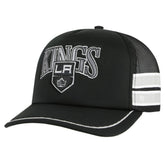 Los Angeles Kings - '47 Sideband Stripes Trucker Snapback Hat Black
