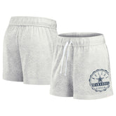 Dallas Cowboys Women's Vintage Badge Shorts Oatmeal - Fanatics