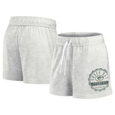 Green Bay Packers Women's Vintage Badge Shorts Oatmeal - Fanatics