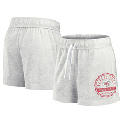 Kansas City Chiefs Women's Vintage Badge Shorts Oatmeal - Fanatics