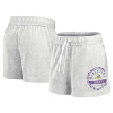 Minnesota Vikings Women's Vintage Badge Shorts Oatmeal - Fanatics