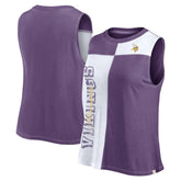 Minnesota Vikings FanaticsWomen's Script Color Block Tank Top Purple/White - Fanatics