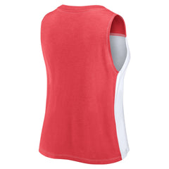 Tampa Bay Buccaneers FanaticsWomen's Script Color Block Tank Top Red/White - Fanatics