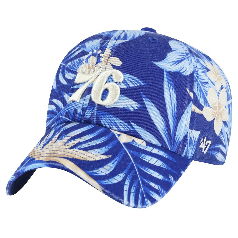 47 brand - Philadelphia 76ers '47 Tropicalia Floral Clean Up Adjustable Hat - Royal
