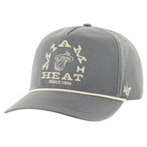 47 brand - Miami Heat '47 Canyon Ranchero Hitch Adjustable Hat - Charcoal