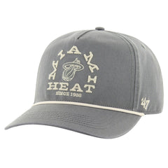 47 brand - Miami Heat '47 Canyon Ranchero Hitch Adjustable Hat - Charcoal