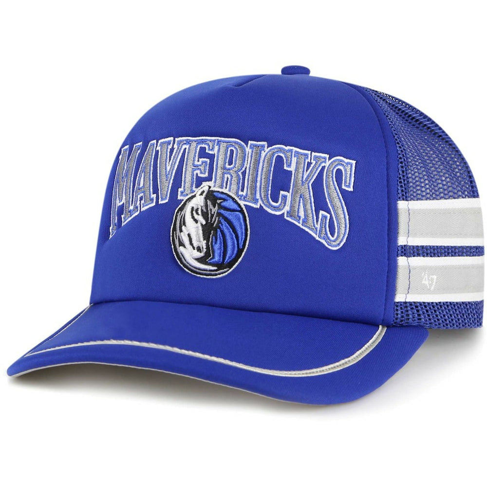 47 brand - Dallas Mavericks '47 Sidebrand Stripes Trucker Adjustable Hat - Blue
