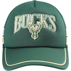 47 brand - Milwaukee Bucks '47 Sidebrand Stripes Trucker Adjustable Hat - Hunter Green