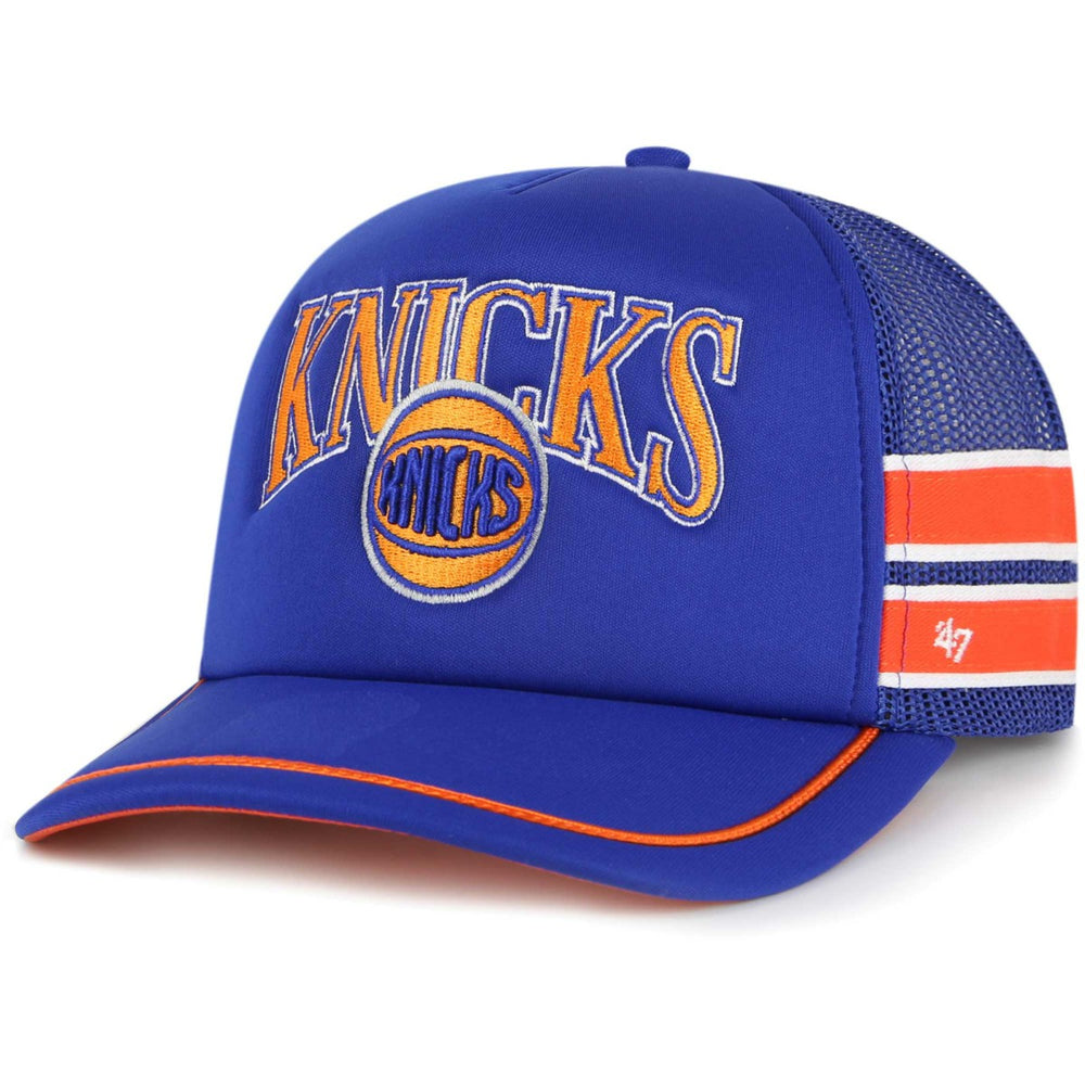 47 brand - New York Knicks '47 Sidebrand Stripes Trucker Adjustable Hat - Blue