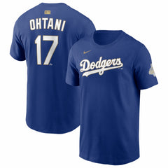 Shohei Ohtani Los Angeles Dodgers Nike 2026 Gold Collection Name & Number T-Shirt discount