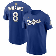 Enrique Hernández Los Angeles Dodgers Nike 2026 Gold Collection Player Name & Number T-Shirt On Sale