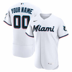 Miami Marlins Nike Home Authentic Custom Jersey Clearance