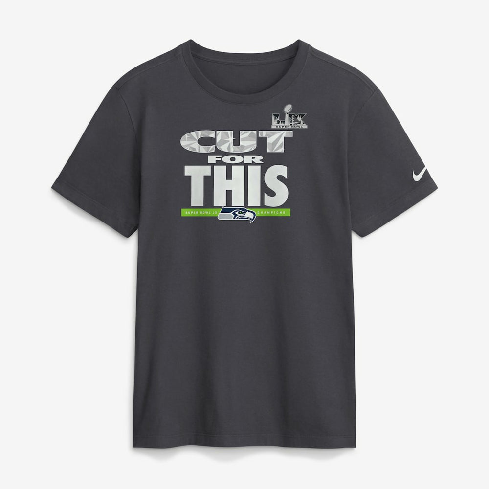 Seattle Seahawks Super Bowl LX Champions Pickoff Move Parade T-Shirt Anthracite - Nike