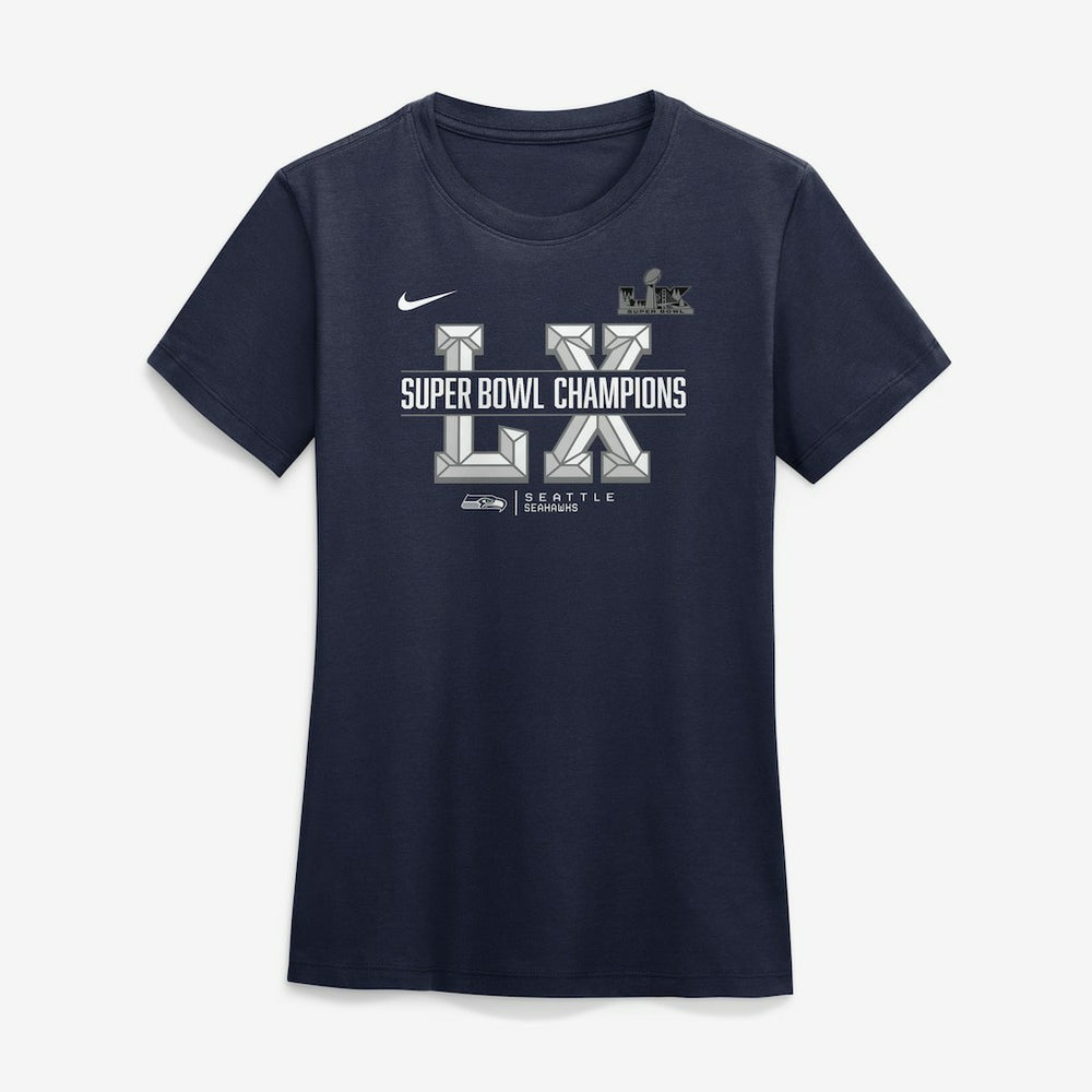 Seattle Seahawks Women's Super Bowl LX Champions Sacrifice T-Shirt College Navy - Nike