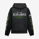 Seattle Seahawks Super Bowl LX Champions Banner Year Hoodie Black - Fanatics
