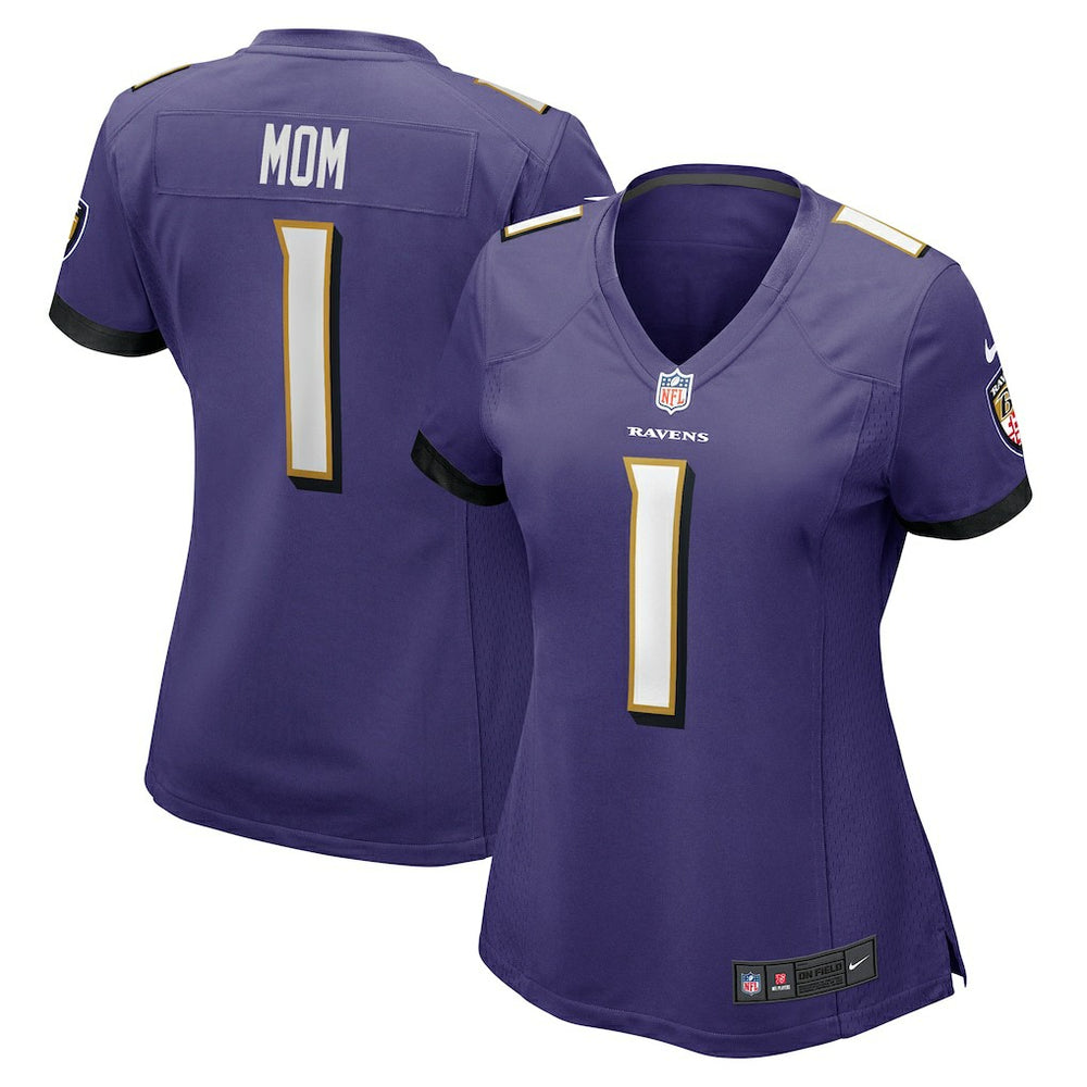 Number 1 Mom Baltimore Ravens Women's Game Jersey Purple - Nike
