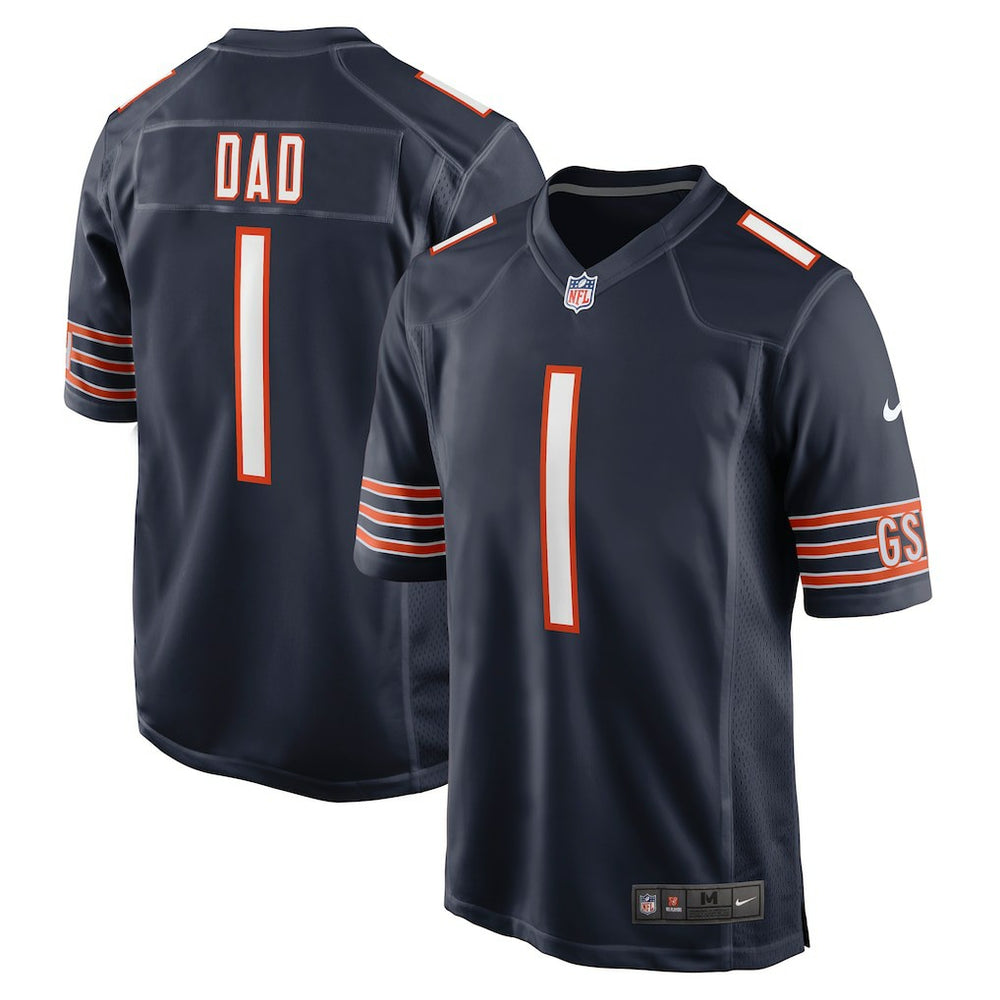 Number 1 Dad Chicago Bears Game Jersey Navy - Nike