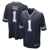 Number 1 Dad Dallas Cowboys Game Jersey Navy - Nike