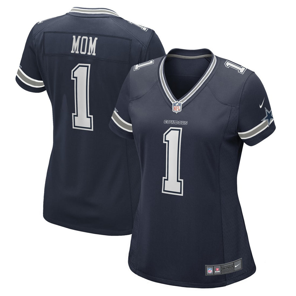 Number 1 Mom Dallas Cowboys Women's Game Jersey Navy - Nike
