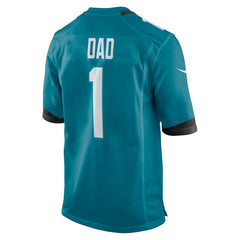 Number 1 Dad Jacksonville Jaguars Game Jersey Teal - Nike