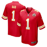 Number 1 Dad Kansas City Chiefs Game Jersey Red - Nike
