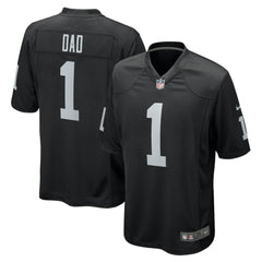 Number 1 Dad Las Vegas Raiders Game Jersey Black - Nike
