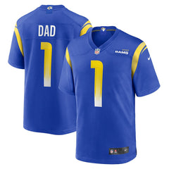 Number 1 Dad Los Angeles Rams Game Jersey Royal - Nike