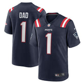 Number 1 Dad New England Patriots Game Jersey Navy - Nike