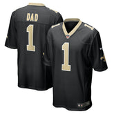 Number 1 Dad New Orleans Saints Game Jersey Black - Nike