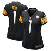Number 1 Mom Pittsburgh Steelers Women's Game Jersey Black - Nike