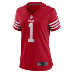Number 1 Mom San Francisco 49ers Women's Game Jersey Scarlet - Nike