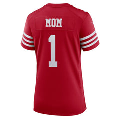 Number 1 Mom San Francisco 49ers Women's Game Jersey Scarlet - Nike