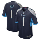 Number 1 Dad Tennessee Titans Game Jersey Navy - Nike