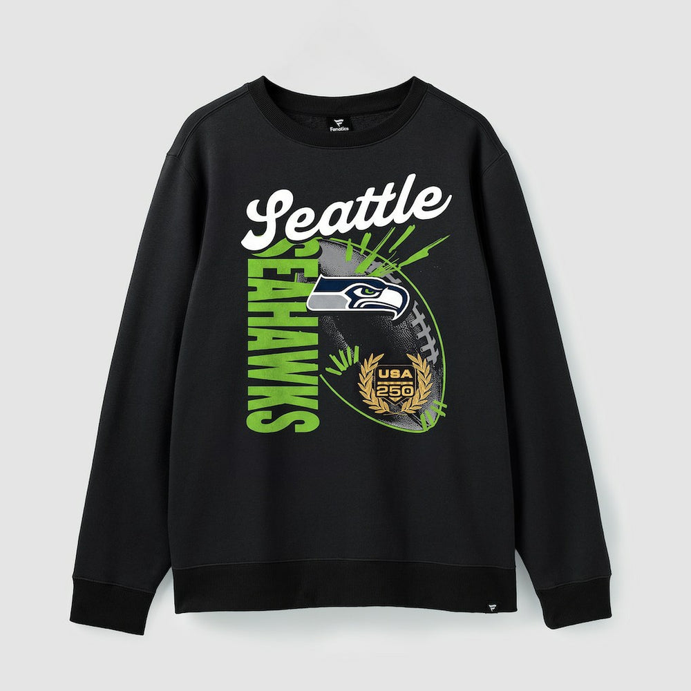 Seattle Seahawks USA 250 Gold Standard Team Heritage Fleece Sweatshirt Black - Fanatics