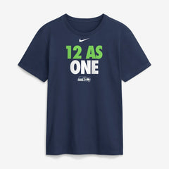 Seattle Seahawks 12 As One T-Shirt Navy - Nike