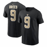 Drew Brees New Orleans Saints Retired Player Name & Number T-Shirt Black - Nike