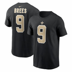 Drew Brees New Orleans Saints Retired Player Name & Number T-Shirt Black - Nike