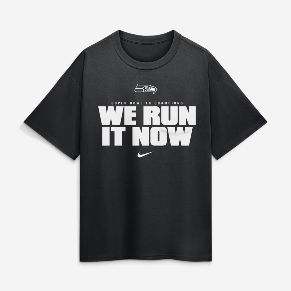 Seattle Seahawks Super Bowl LX Champions Loose T-Shirt Black - Nike
