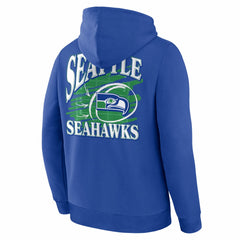 Seattle Seahawks Classic Scribble Legacy Fleece Hoodie Royal - Fanatics